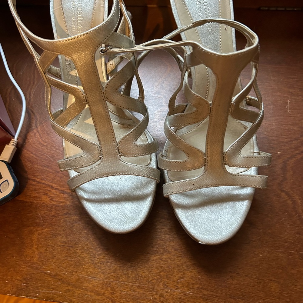 Elegant silver  Strappy Sandals